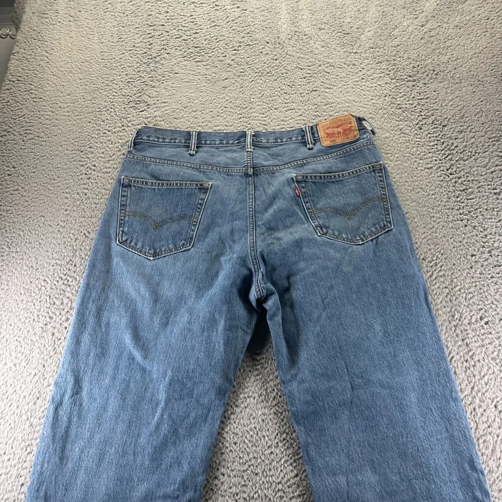 Levi's 550 Jeans Mens 38x30‎ Blue Cotton Denim Straight Leg Faded Baggy Workwear